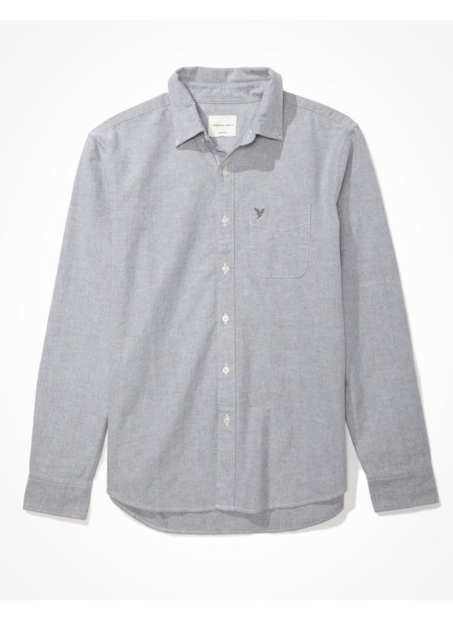 American Eagle - AE Classic Fit Oxford Button-Up Shirt - Image 1