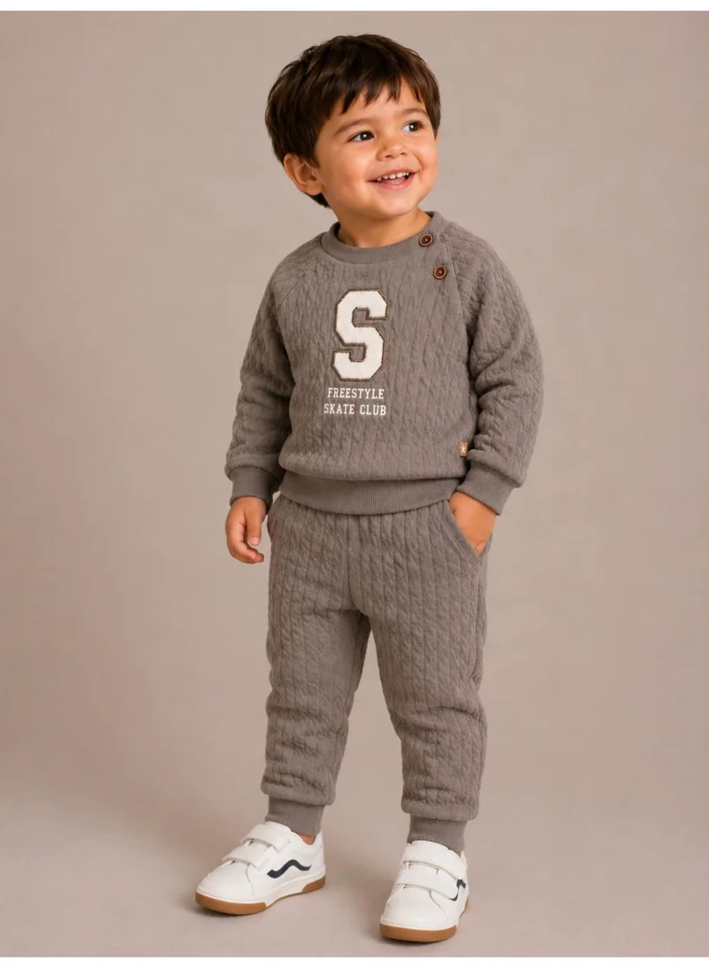 Dirkje Boys – "Freestyle Skate Club" Print Sweatshirt & Jogger Pants