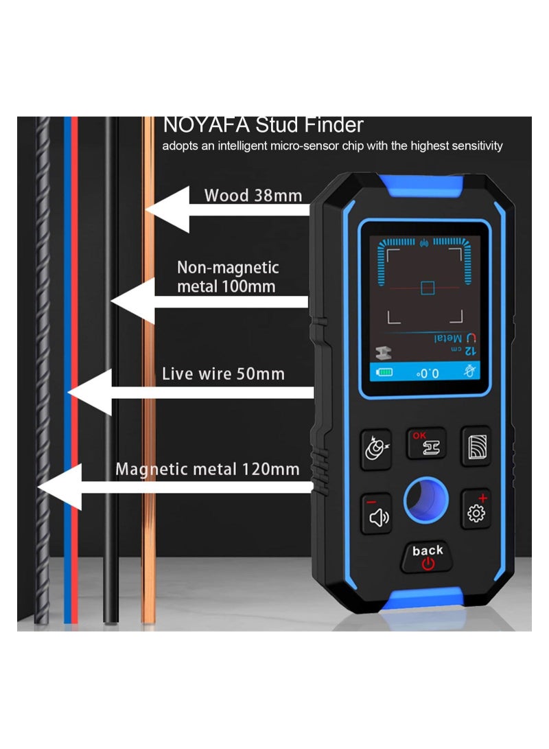 Stud Finder for Walls Rechargeable Stud Scanner Wall Metal Detector for Wood Magnetic Metal AC Wire Support Voice Broadcast HD LCD Screen  - Image 2