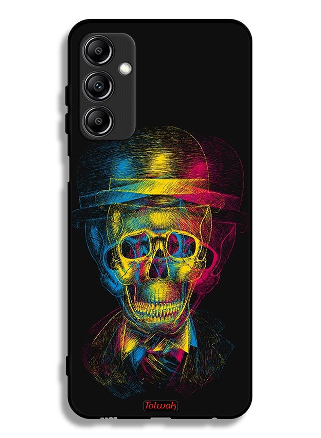 Tolwak Samsung Galaxy A24 4G Protective Case Cover Skull Colorful Hat Fantasy Art - Image 1