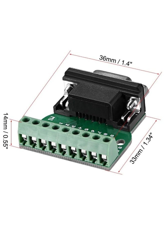 Female DB9 Breakout Board – DB9 Female Serial Breakout Board RS232 Interface Module for Easy Wiring, PCB Prototyping, Industrial Communication & Embedded Electronics Development - Image 5