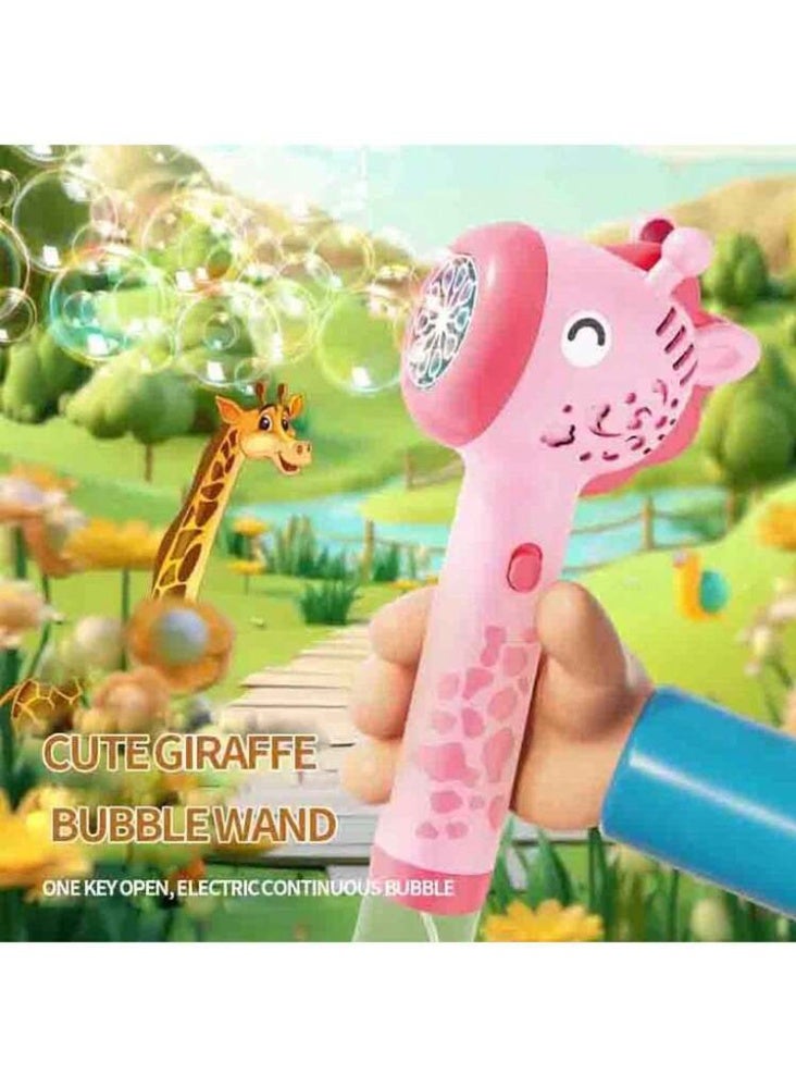 GIRAFEE BUBBLE GUN TEN HOLES CONTINUOUSLY EMIT COLORFUL BUBBLES MAKING YOU PLAY ENDLESSLY - Image 2