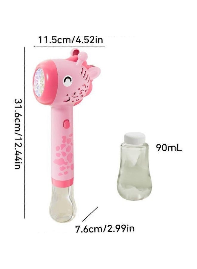 GIRAFEE BUBBLE GUN TEN HOLES CONTINUOUSLY EMIT COLORFUL BUBBLES MAKING YOU PLAY ENDLESSLY - Image 1