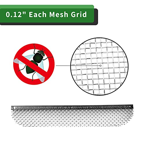 RVGUARD RV Flying Insect Screen Bug Screen for Dometic Fridges 8.1 x 1.5 Inch 6 Pack Stainless Steel Mesh Fridge Vent Cover Replacement with Zip Ties - Image 3