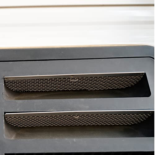 RVGUARD RV Flying Insect Screen Bug Screen for Dometic Fridges 8.1 x 1.5 Inch 6 Pack Stainless Steel Mesh Fridge Vent Cover Replacement with Zip Ties - Image 4