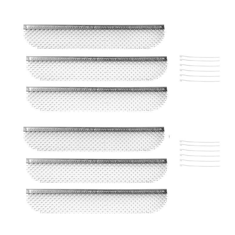 RVGUARD RV Flying Insect Screen Bug Screen for Dometic Fridges 8.1 x 1.5 Inch 6 Pack Stainless Steel Mesh Fridge Vent Cover Replacement with Zip Ties - Image 5