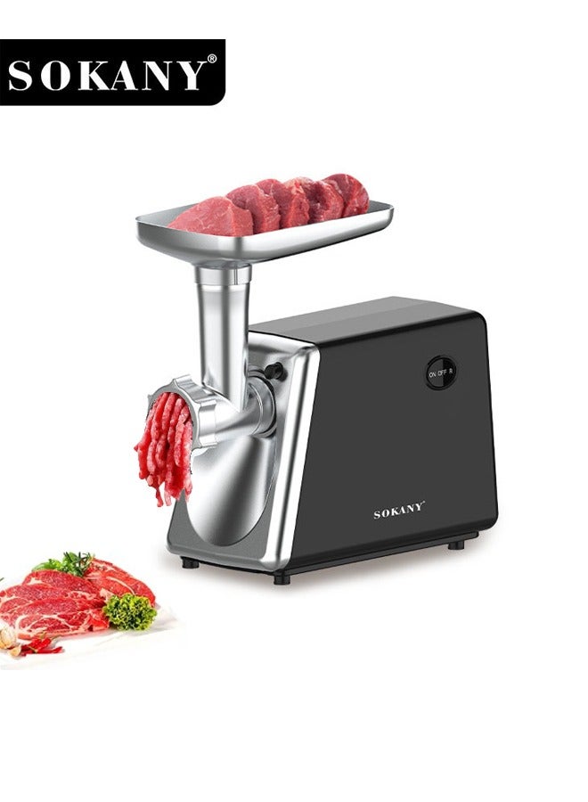 sokany Electric Meat Grinder,Meat Mincer Grinder, 2500W Pure Multifunctional Household Food Processing Machine, with Stainless Steel Blades & Grinding Plates & Sausage Stuffer Tube for Home Kitchen Use,SK-06017 - Image 1