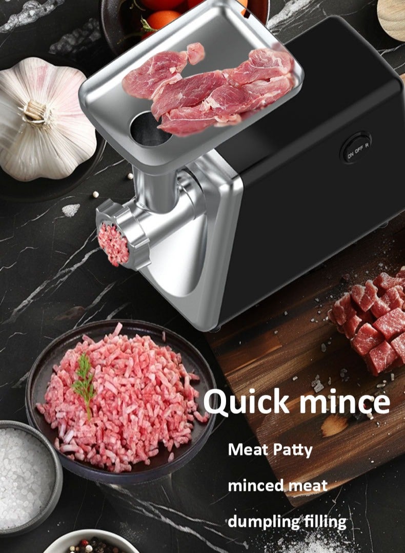 sokany Electric Meat Grinder,Meat Mincer Grinder, 2500W Pure Multifunctional Household Food Processing Machine, with Stainless Steel Blades & Grinding Plates & Sausage Stuffer Tube for Home Kitchen Use,SK-06017 - Image 3