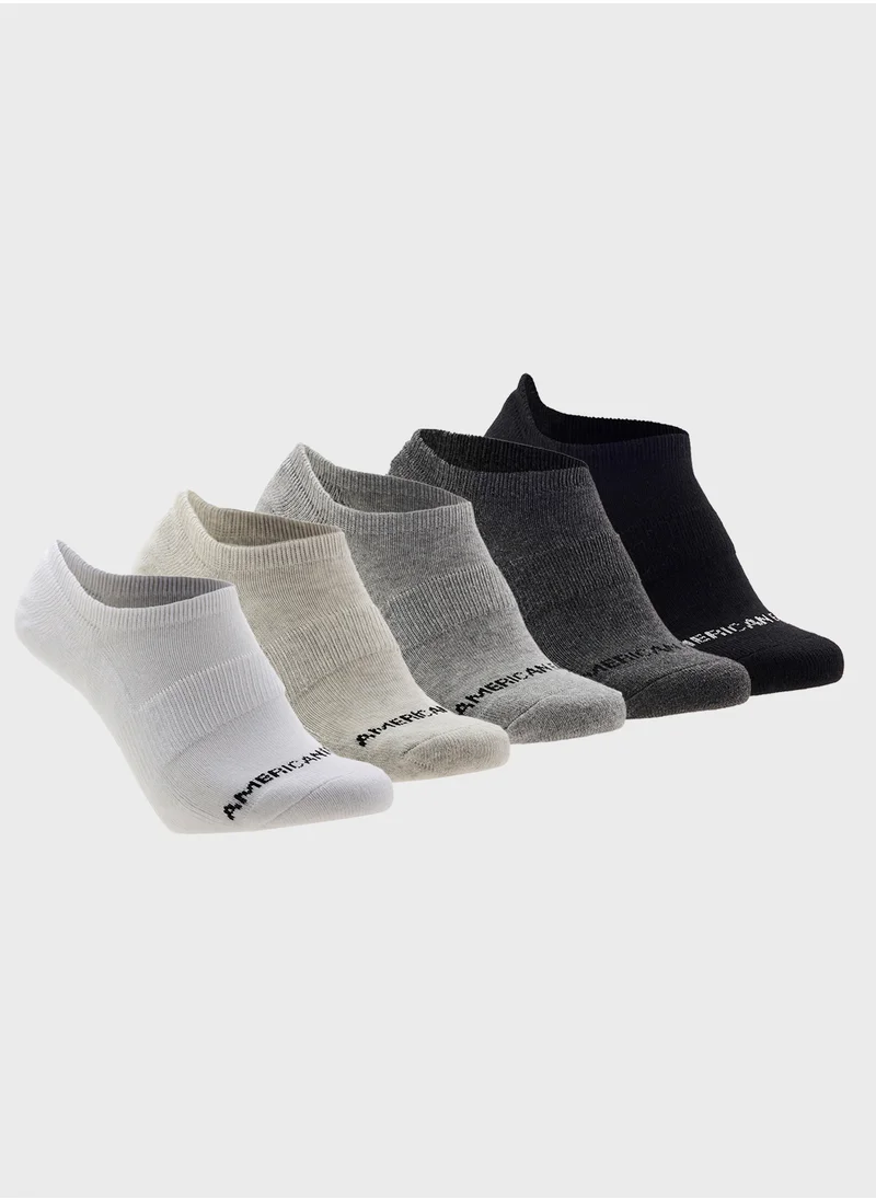 American Eagle AE Terry Invisible Socks 5-Pack