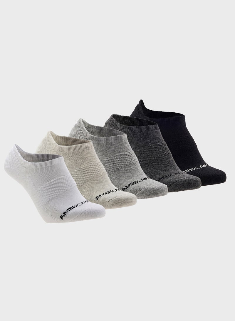 American Eagle AE Terry Invisible Socks 5-Pack  - Image 1