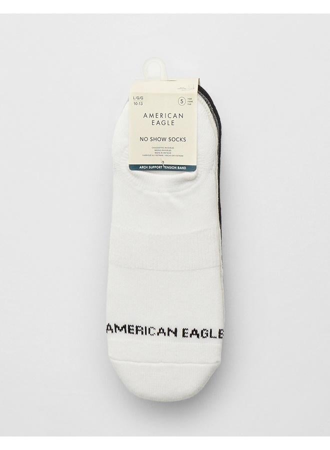 American Eagle AE Terry Invisible Socks 5-Pack - Image 2