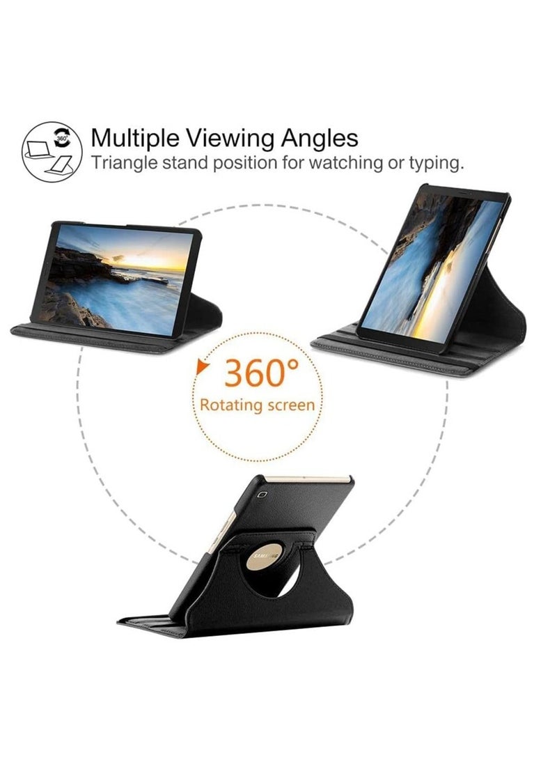 new Galaxy Tab A7 Lite Case, Samsung Tab A7 Lite Case, 360° Rotating Multi-Angle Stand, PU Leather Flip Folio Case For Samsung Galaxy Tab A7 Lite T220/T225 Case Black - Image 2