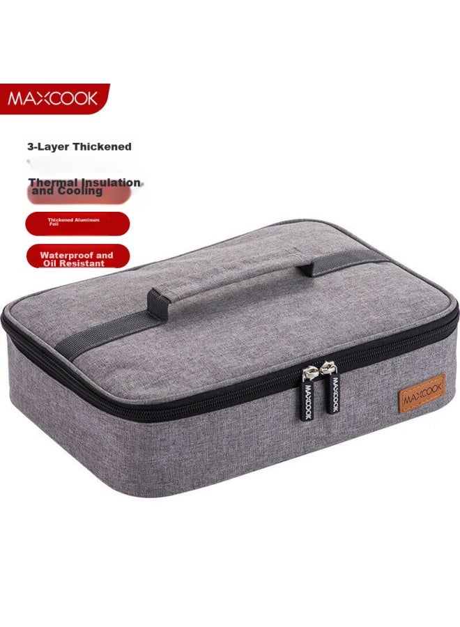 MAX COOK Maxcook Insulated Lunch Bag, Food Storage Container Bag, Portable Handheld Bag, 31*24*7cm, Large Size Mcpj485 - Image 1