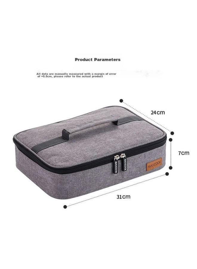 MAX COOK Maxcook Insulated Lunch Bag, Food Storage Container Bag, Portable Handheld Bag, 31*24*7cm, Large Size Mcpj485 - Image 4