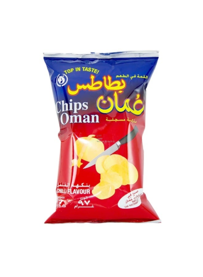 Potato Chips, Chilli Flavour - 97g, Oman