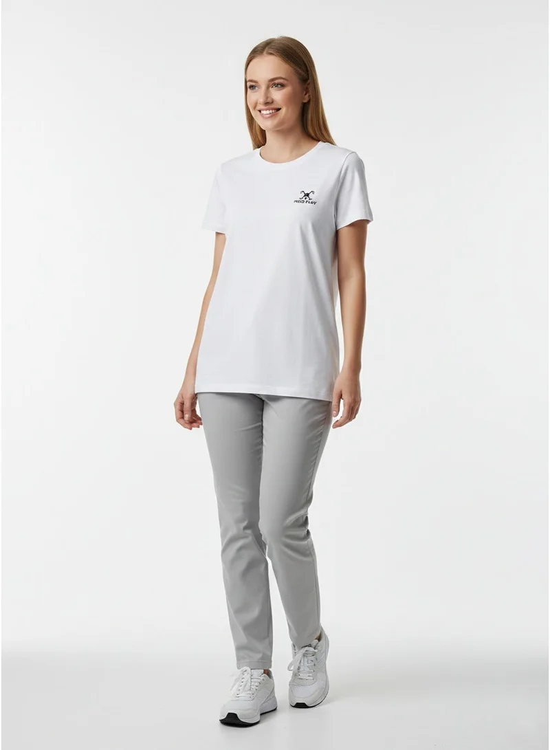 Polo Play Ladies Graphic T-shirt -WHITE