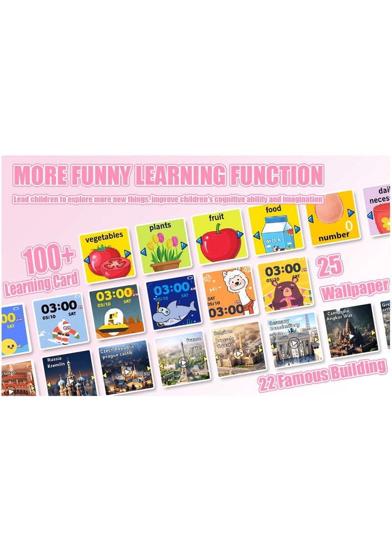 Children's Smart Watch 32 Games, Watch Child Boy Girl HD Camera Music Video Pedometer AudioBook Alarm Clock Smart Watch Children Birthday Gifts for Girls and Boys 3-12 Ys - Image 2