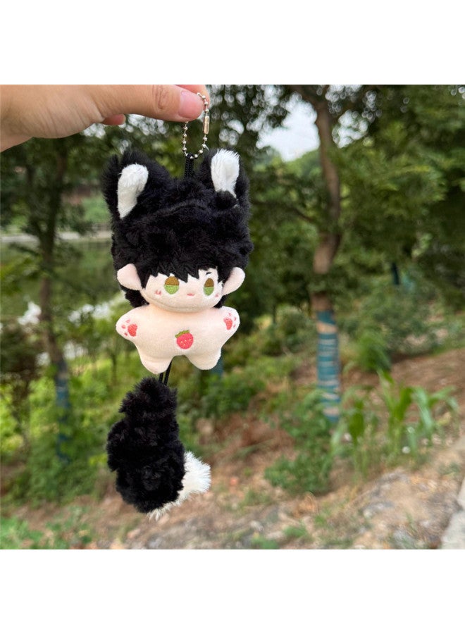 Love And Deep Space Peripheral Pendant Qi Yu Shen Xing Back To Li Shen Plush Small Cotton Doll Key Chain Stacked Paper Sprout-Specifications:10cm-Color:Strawberry Li Deep Sea Star Body L  - Image 1