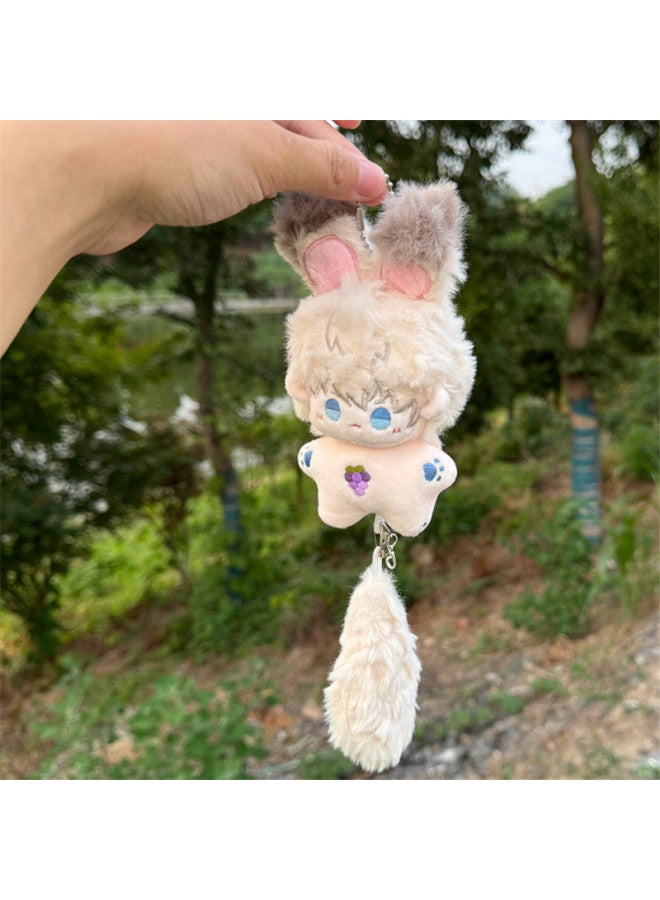 Love And Deep Space Peripheral Pendant Qi Yu Shen Xing Back To Li Shen Plush Small Cotton Doll Key Chain Stacked Paper Sprout-Specifications:10cm-Color:Strawberry Li Deep Sea Star Body L  - Image 3