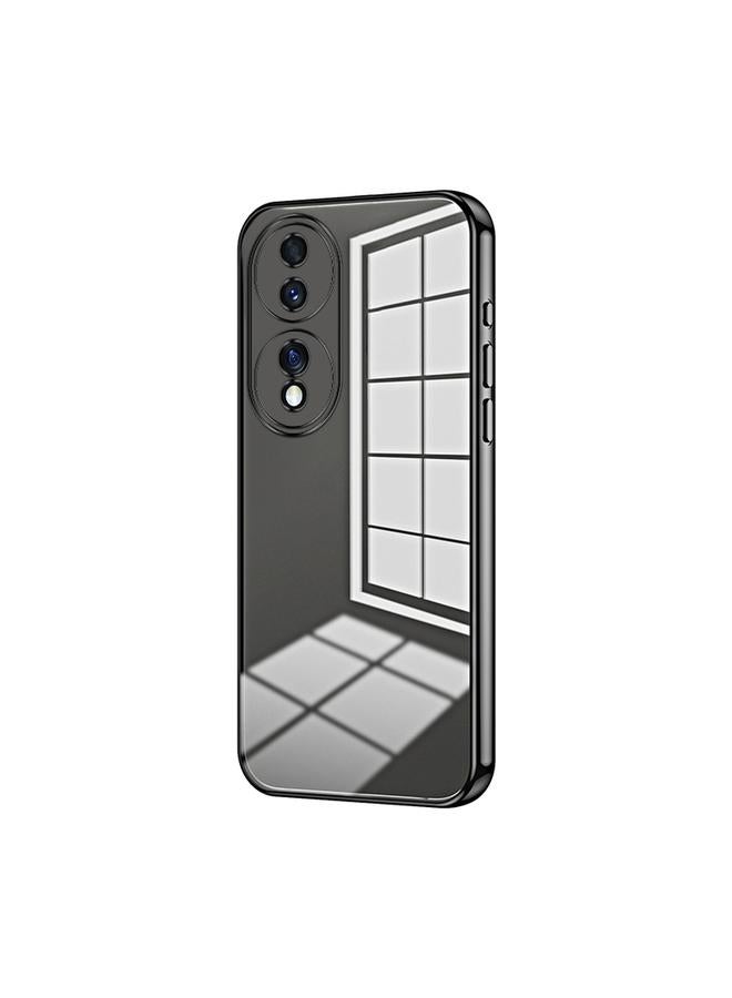 اس-توب جراب لهاتف Honor 70، جراب شفاف بفتحة دقيقة - Image 1