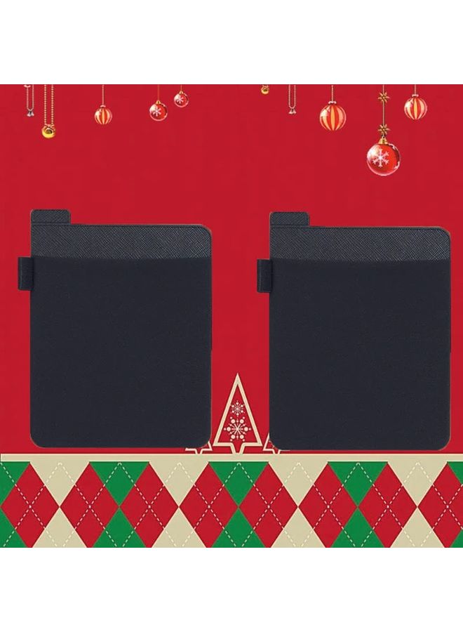 2 Pack Black Lycra Spandex Portable Hard Drive Sleeves Reusable External Drive Travel Pouches - Image 2