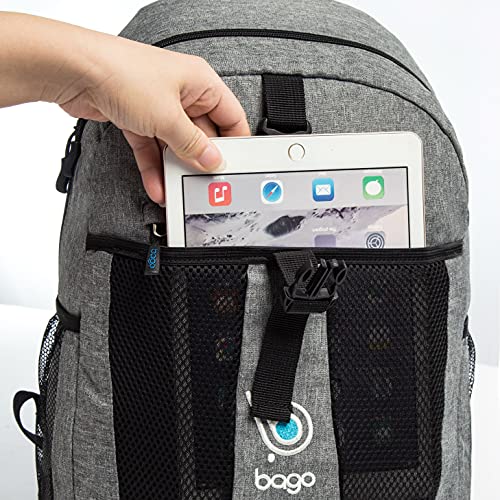 Bago Lightweight Small Hiking Backpack for Women and Men - 25L Travel Day Pack - Foldable Hiking Daypack Ultralight for Camping Outdoor Sports - Day Bag Packable Backpack for Travel (SnowGray) - Image 4
