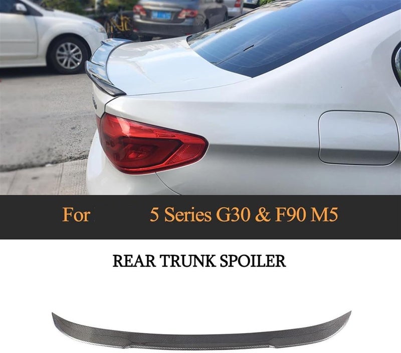 DEMULAX Carbon Fiber Rear Wing Spoiler for BMW 5 Series - Image 5