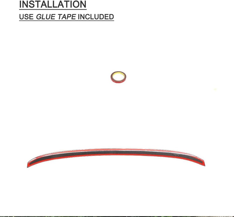 DEMULAX Carbon Fiber Rear Wing Spoiler for BMW 5 Series - Image 3