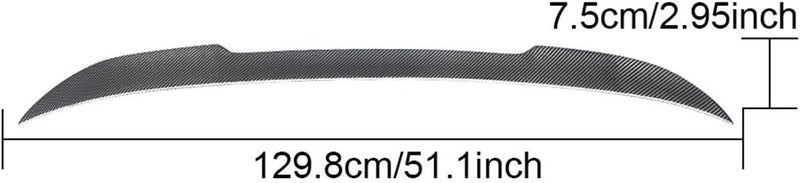 DEMULAX Carbon Fiber Rear Wing Spoiler for BMW 5 Series - Image 2