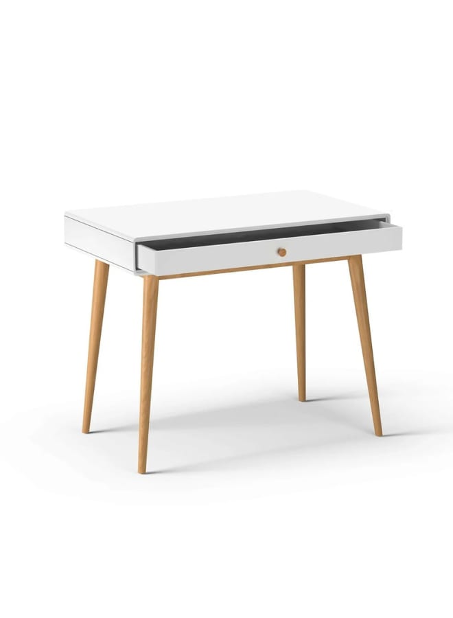ريترو مكتب مودرن 90 سم – أبيض