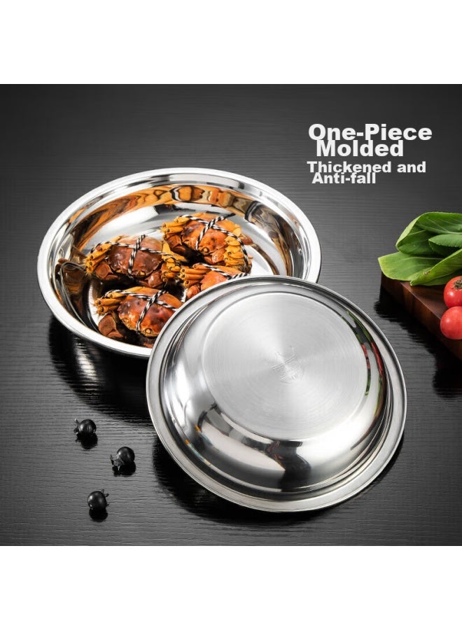 MAX COOK Meichun Thickened 304 Stainless Steel Plate Dish, Bowl And Plate 18cm Mcwapd18, Widened And Deepened, Drop-resistant - Image 4