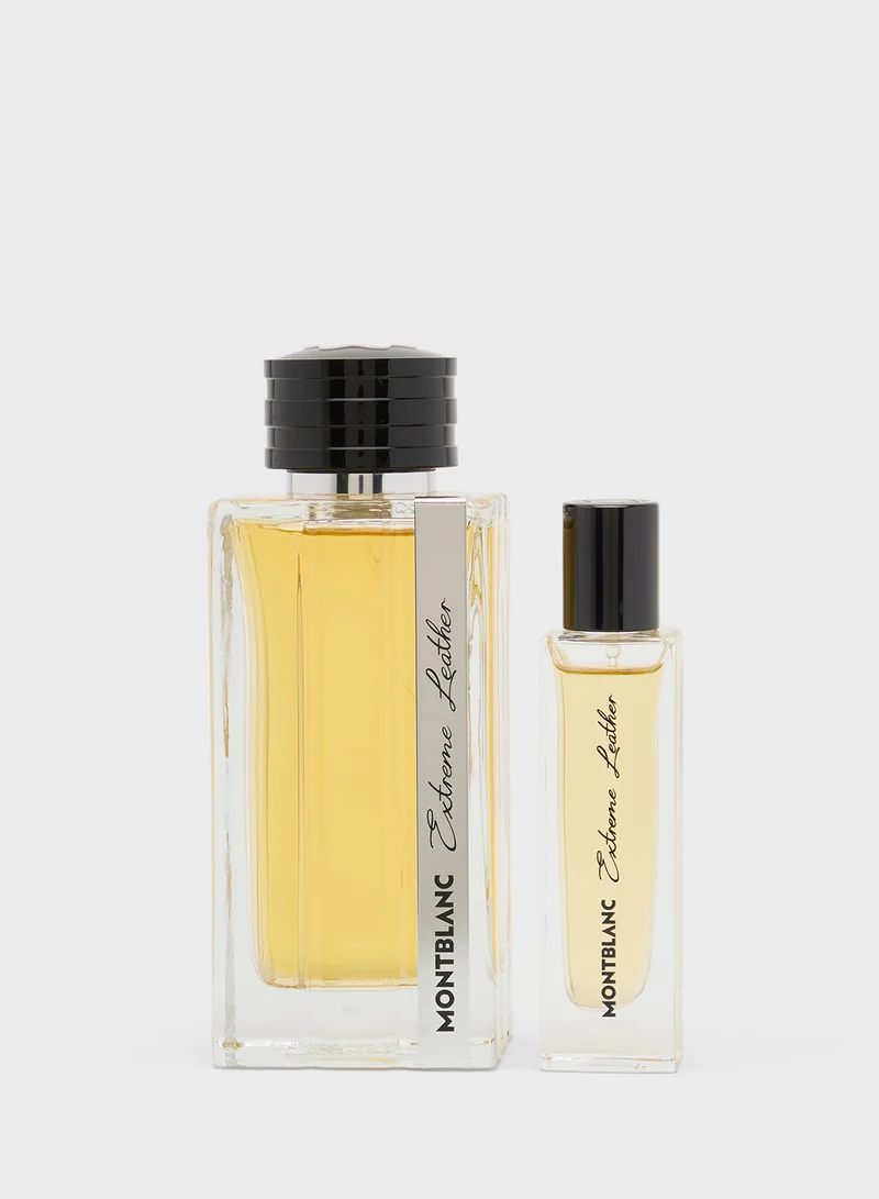 Mont Blanc Brand Extreme Leather EDP Travel Duo Set