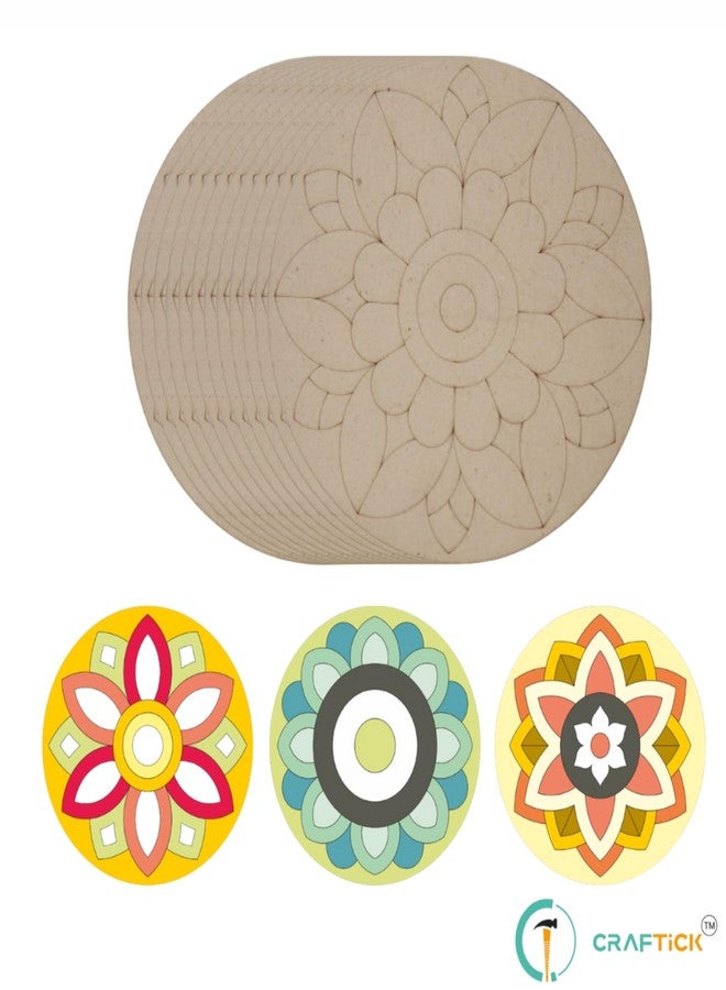 CRAFTICK® DIY Wooden Tea Coaster Painting Kit for Kids Ages 9-15 | Fun Art & Craft Set for Boys & Girls | Creative Gift & Return Gift Idea | Round Coaster Making Kit - Image 5