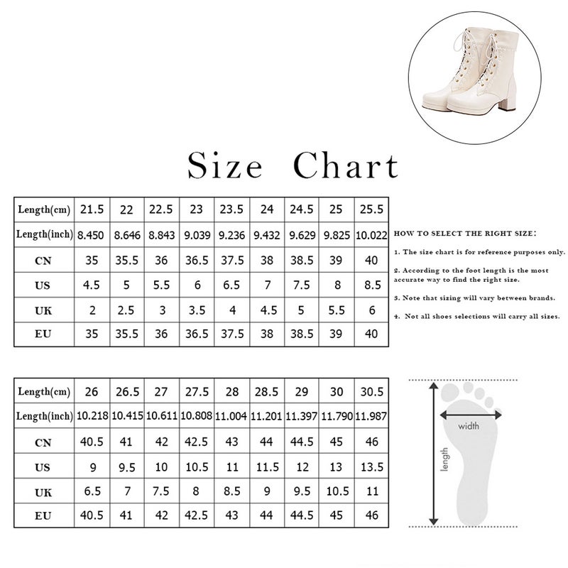 1 Pair of Lolita Shoes Adorable Heel Boots Leather Ankle Boots - Image 2