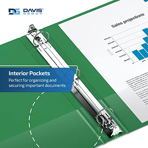 Davis Group Premium Economy 6-Pack 3-Ring Binders for School or Office, Round-Ring Binders, 2 Inch, Green - Image 5