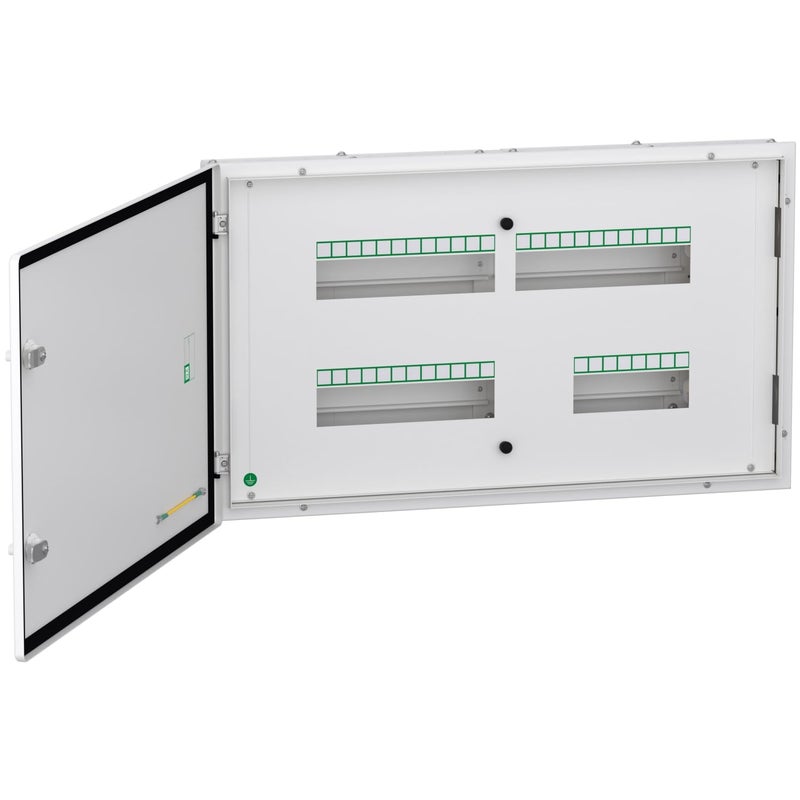 Schneider Electric Schneider Electric Acti 9 consumer unit TPN distribution board comes with reversible double metal door for door opening IP4312 waysA9HTND12 