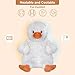 SuzziPals Coolable Heatable Duck Stuffed Animals Microwavable Stuffed Animal for Heat Therapy Stress Relief Cuddly Warm Duck Plush Toy Heating Pad Cute Duckling Gifts for Women Kids - Image 4