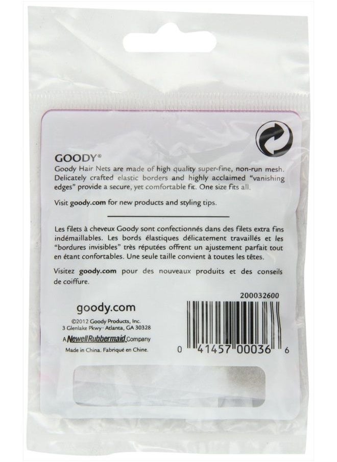 Goody Goody Hair Net, Light Brown, 3 Count  - Image 2