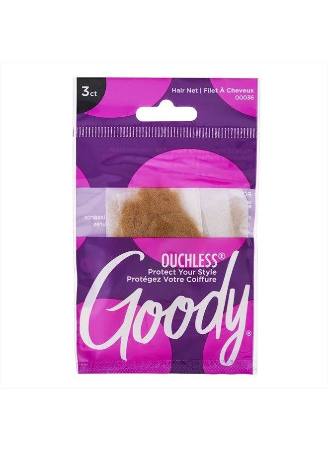 Goody Goody Hair Net, Light Brown, 3 Count  - Image 1