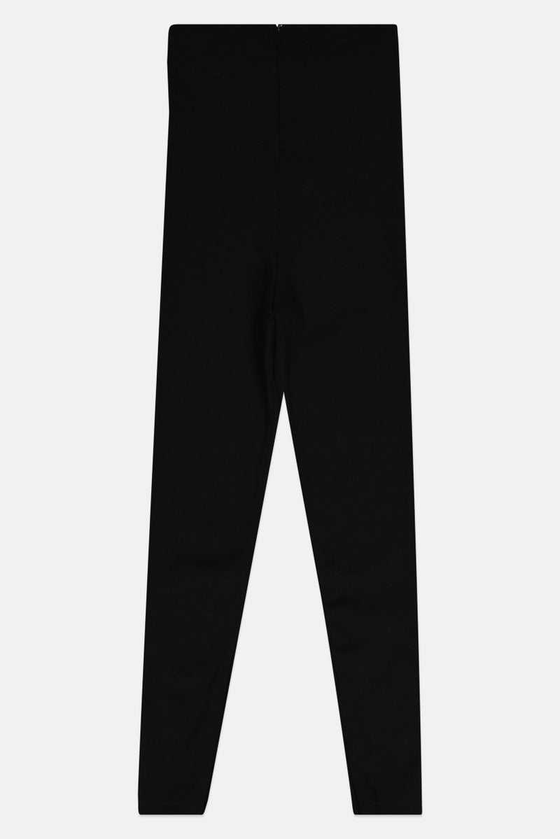 PINKO Women Plain Leggings, Black - Image 3