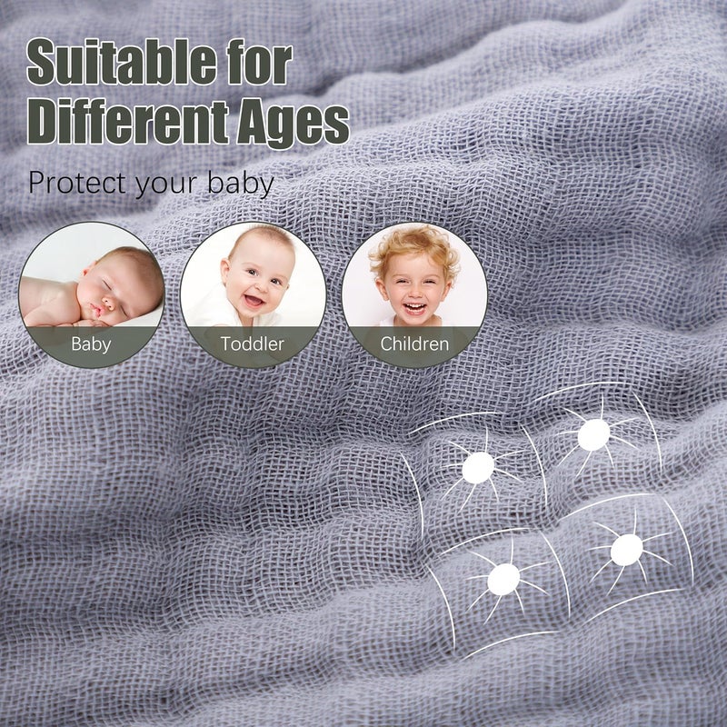 Spotted Play 2 Pack Hooded Baby Towels  100 Muslin Cotton for Newborns Infants Toddlers  Large 32x32Inch Size  Highly Absorbent and Essential for Newborn Care Green and Grey - Image 5