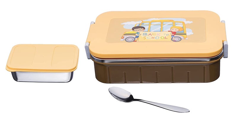 NTGS Stainless Steel Vaccum Insulated Disney Lunch Box with Leak Resistant Cover/Tiffin Box/Snacks Box/Lunch Pack for Office & School Use-5 - Image 2
