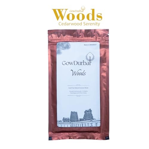 GOW DURBAR GowDurbar Zipper Agarbatti Woods Soothing Fragrance 150g (Pack of 2) | Organic Incense Sticks with Panchagavya | Coal-Dust-Free | for Pooja, Yoga & Meditation - Image 2