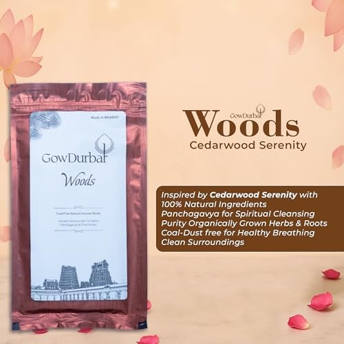 GOW DURBAR GowDurbar Zipper Agarbatti Woods Soothing Fragrance 150g (Pack of 2) | Organic Incense Sticks with Panchagavya | Coal-Dust-Free | for Pooja, Yoga & Meditation - Image 5