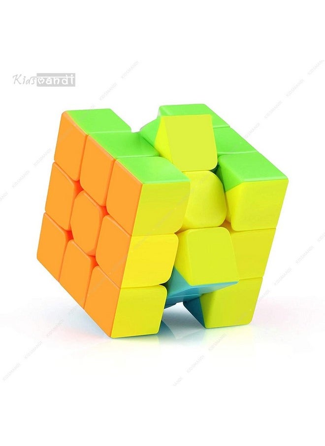 Kids Mandi 3X3 Cube Stickerless Magic Cube Puzzle | Speed Cube, Cube Brainteaser| Stressbuster, Anti-Anxiety, Fidget Game For Kids And Adults  - Image 2