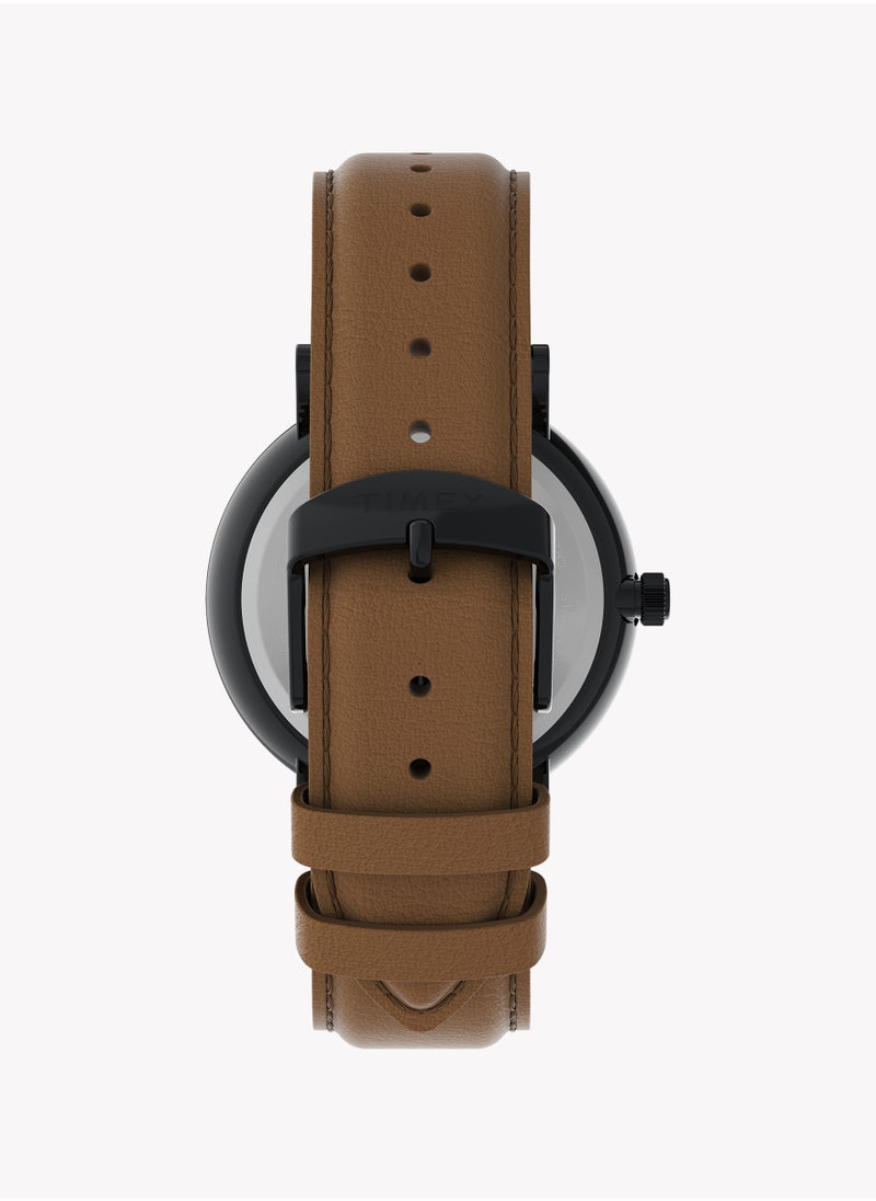 تيميكس ساعة Timex للرجال Southview للرجال مع حافظة سوداء وحزام جلدي TW2V91400 للرجال، ساعة Southview مع حافظة سوداء وحزام جلدي TW2V91400 للرجال  - Image 2