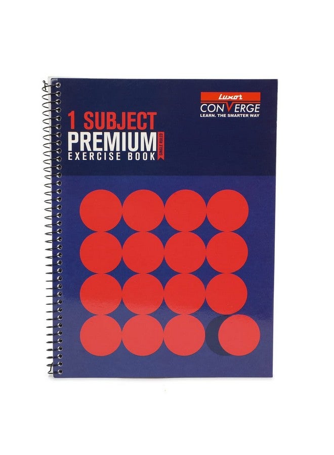 Luxor Luxor 1-Subject Premium Spiral Exercise Notebook, Single Ruled, 180 Pages, 18 x 24cm - Standout Edition for Strategic Note-Taking - Image 1