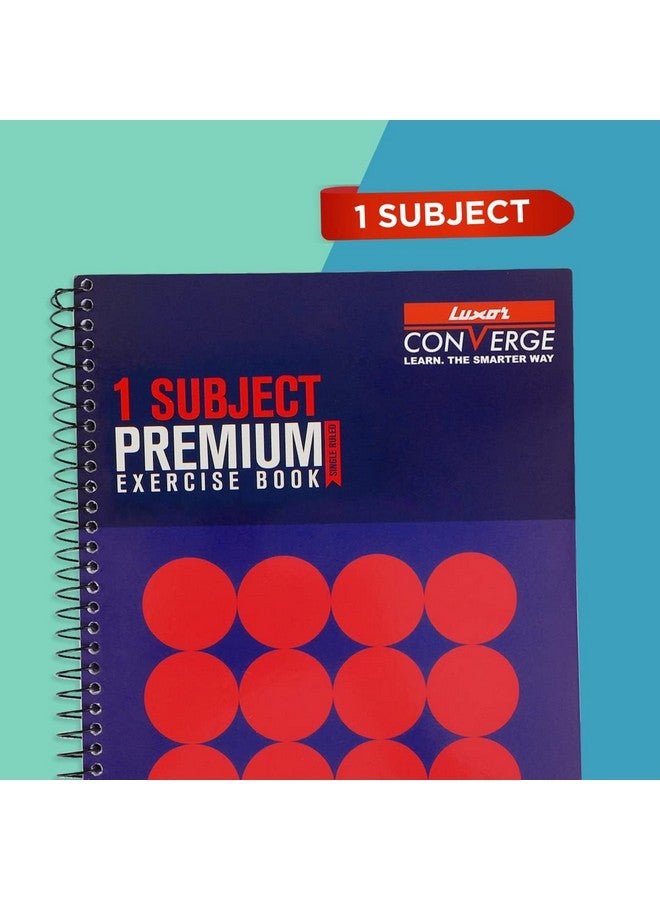 Luxor Luxor 1-Subject Premium Spiral Exercise Notebook, Single Ruled, 180 Pages, 18 x 24cm - Standout Edition for Strategic Note-Taking - Image 3