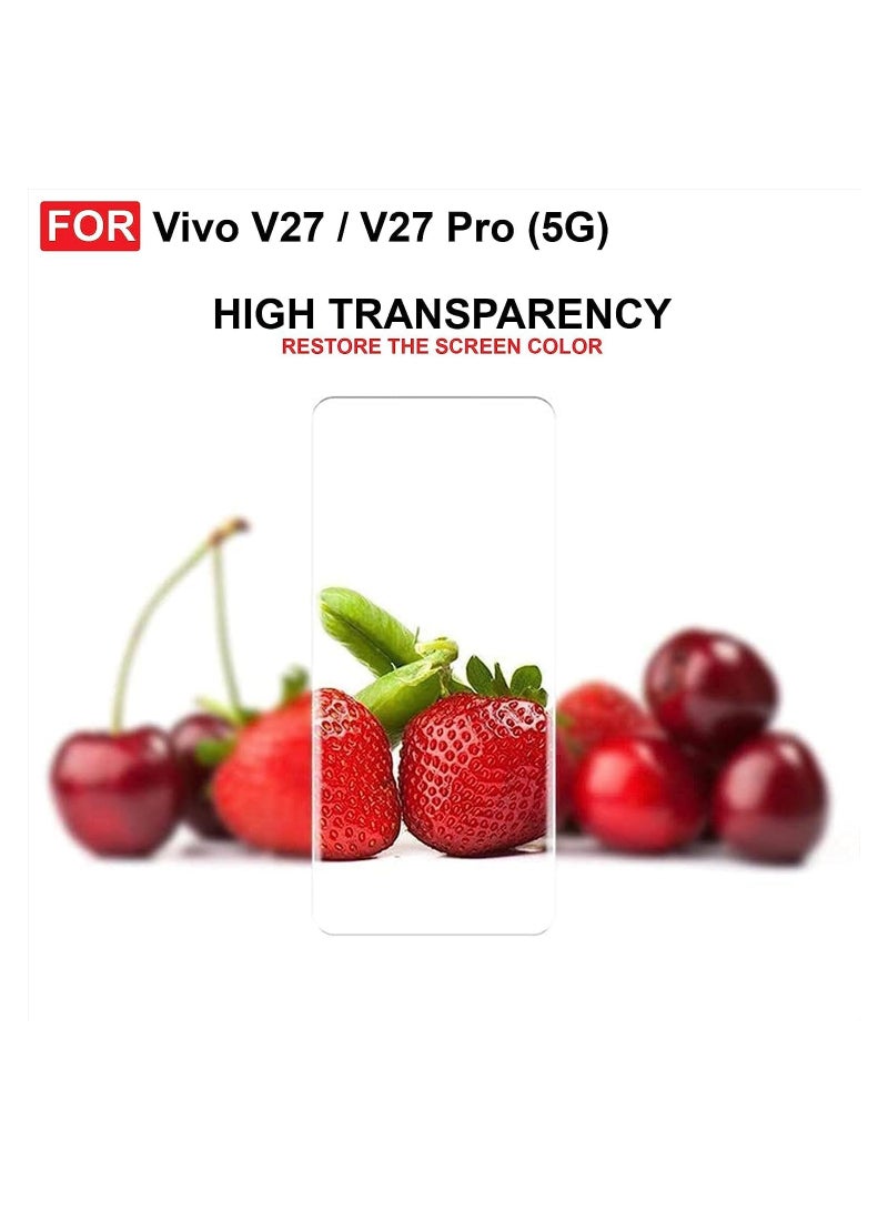 وأن منوط زجاج مقسى لـ Vivo V27 5g / Vivo V27 Pro 5g زجاج غراء كامل للأشعة فوق البنفسجية - Image 5