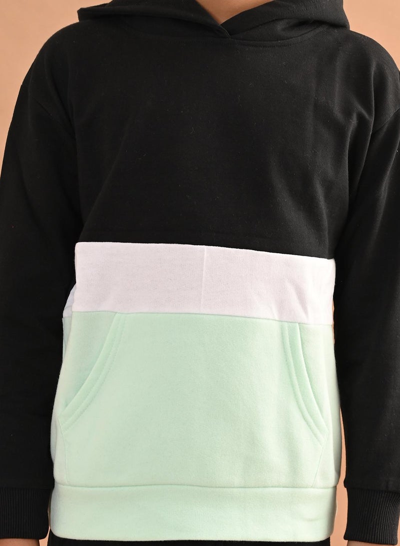 LILPICKS Solid Sweatshirt with Jogger Set - Image 3